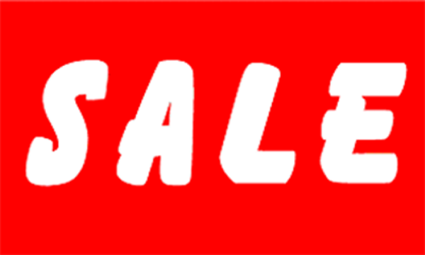 Sale White On Red