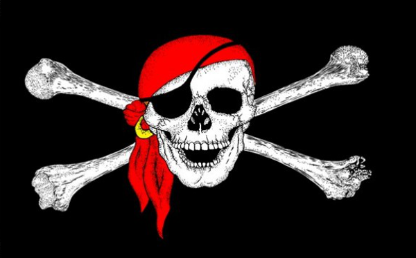Pirate Red Bandana