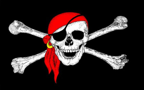 Pirate Red Bandanna