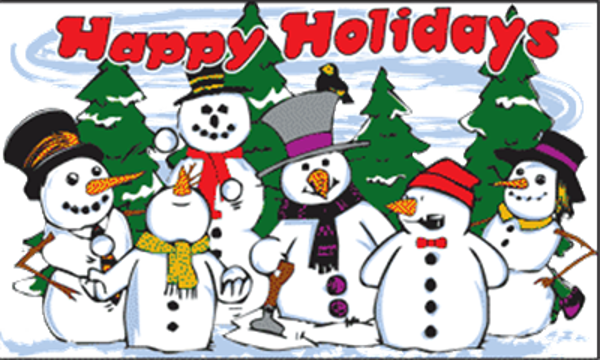 Happy Holidays Snowmen