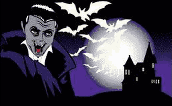 Halloween Vampire Bats And Full Moon