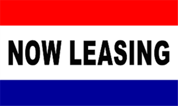 Now Leasing Red White Blue