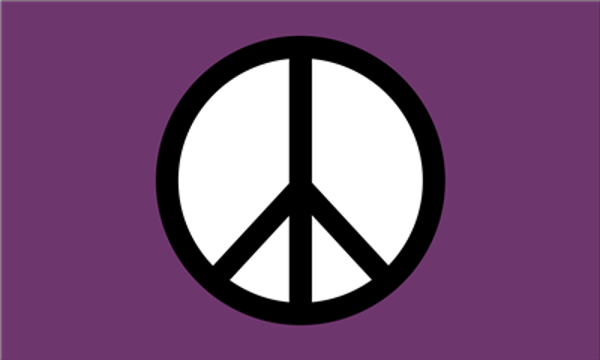 Peace Symbol Purple