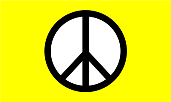 Peace Symbol Yellow
