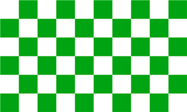 Chequered Green White