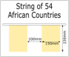 String of 54 African Countries