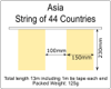 Asia String of 44 Countries