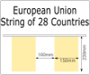 European Union String of 28 Countries