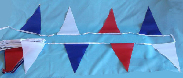 Red White And Blue Pennant Bunting
