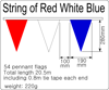 String Of Red White Blue