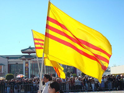 The flag of South Vietnam