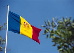 The flag of Andorra flies