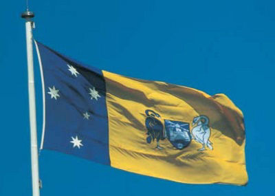 The flag of the ACT flying
