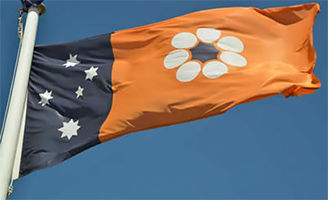 The NT flag flying
