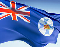 The flag of Queensland